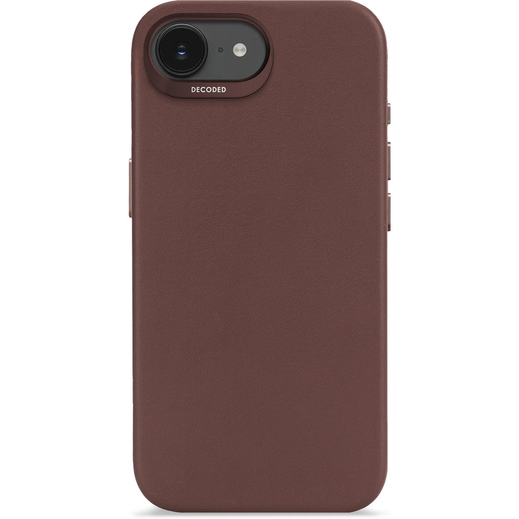 Decoded Leather Backcover Apple iPhone 16e Chocolate Brown