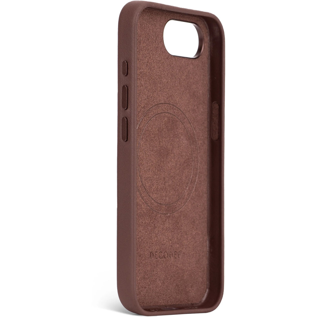 Decoded Leather Backcover Apple iPhone 16e Chocolate Brown - Afbeelding 4