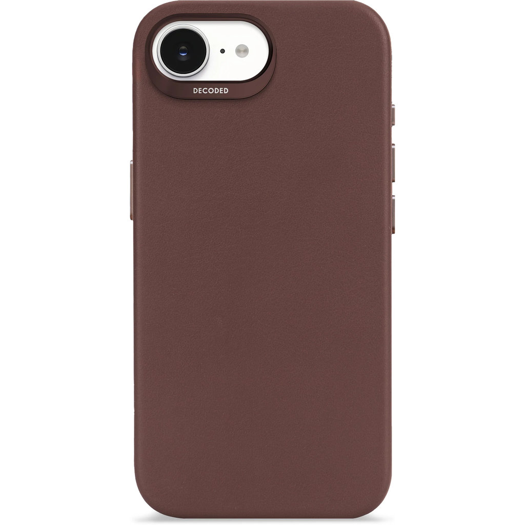 Decoded Leather Backcover Apple iPhone 16e Chocolate Brown - Afbeelding 9