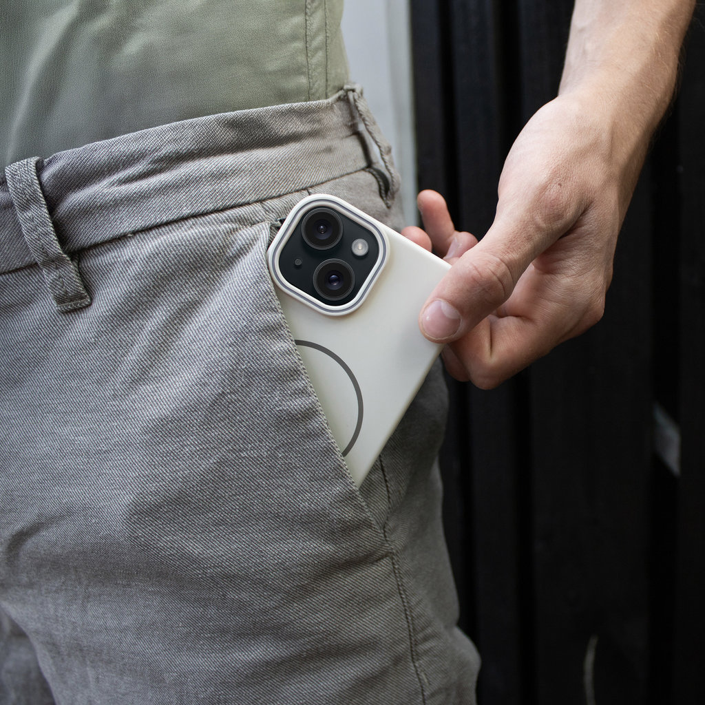 Mobiparts Slim Line Case Apple iPhone 15 (MagSafe Compatible) Dune Sand - Afbeelding 6