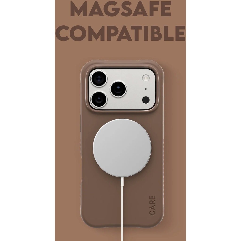 CARE by PanzerGlass Fashionable Case Samba Espresso MagSafe iPhone 17 Pro - Afbeelding 6