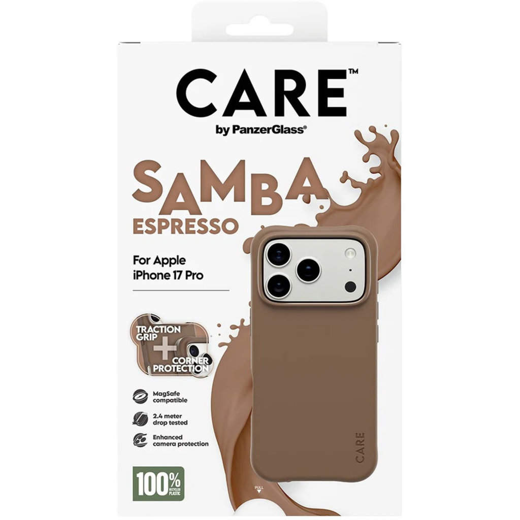 CARE by PanzerGlass Fashionable Case Samba Espresso MagSafe iPhone 17 Pro - Afbeelding 8