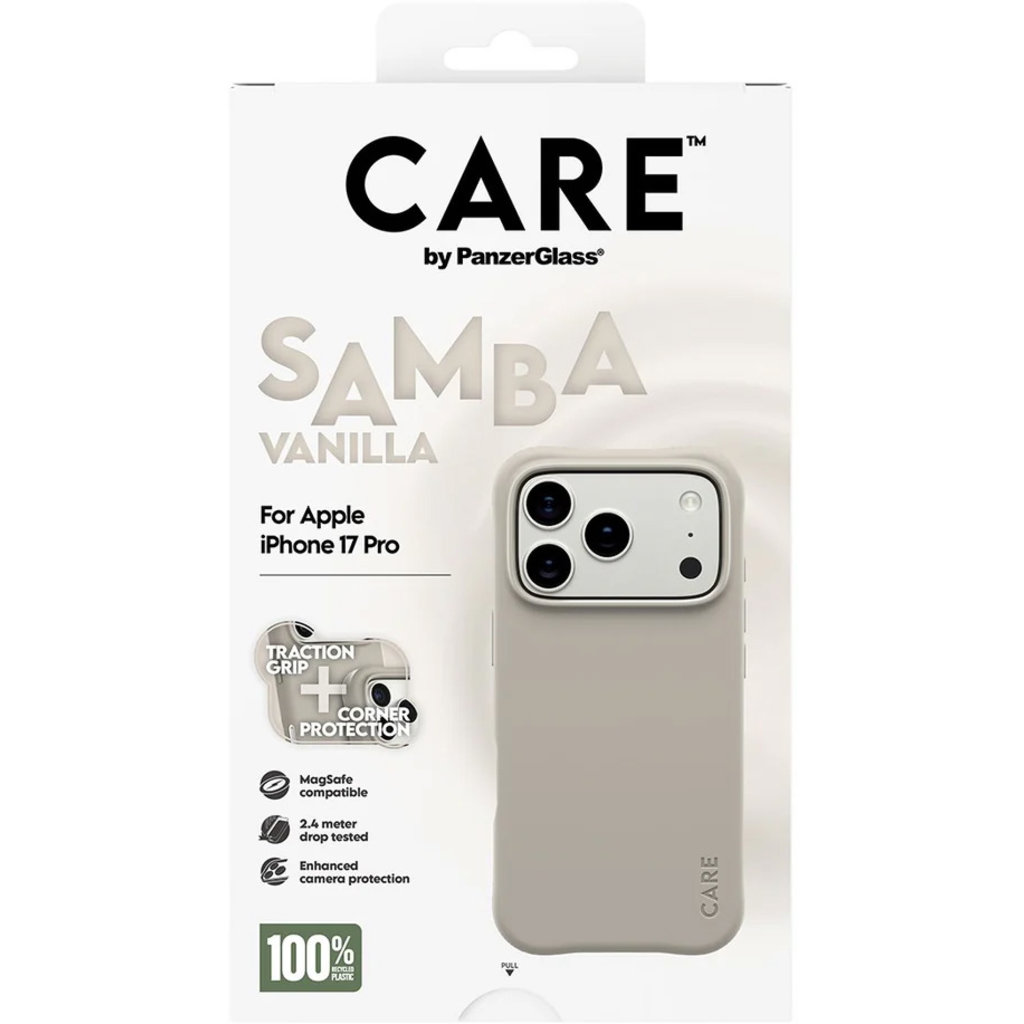CARE by PanzerGlass Fashionable Case Samba Vanilla MagSafe iPhone 17 Pro - Afbeelding 8