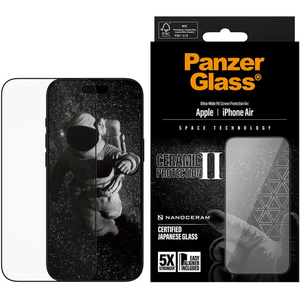 Panzerglass Ceramic II Apple iPhone 17 Air - Ultra-Wide Fit - Afbeelding 3