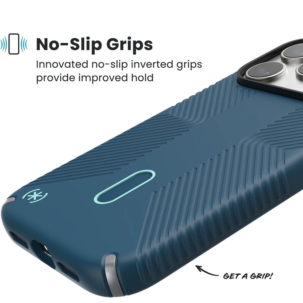 Speck Presidio2 Grip + ClickLock Apple iPhone 17 Pro Blue - with Microban - Afbeelding 4