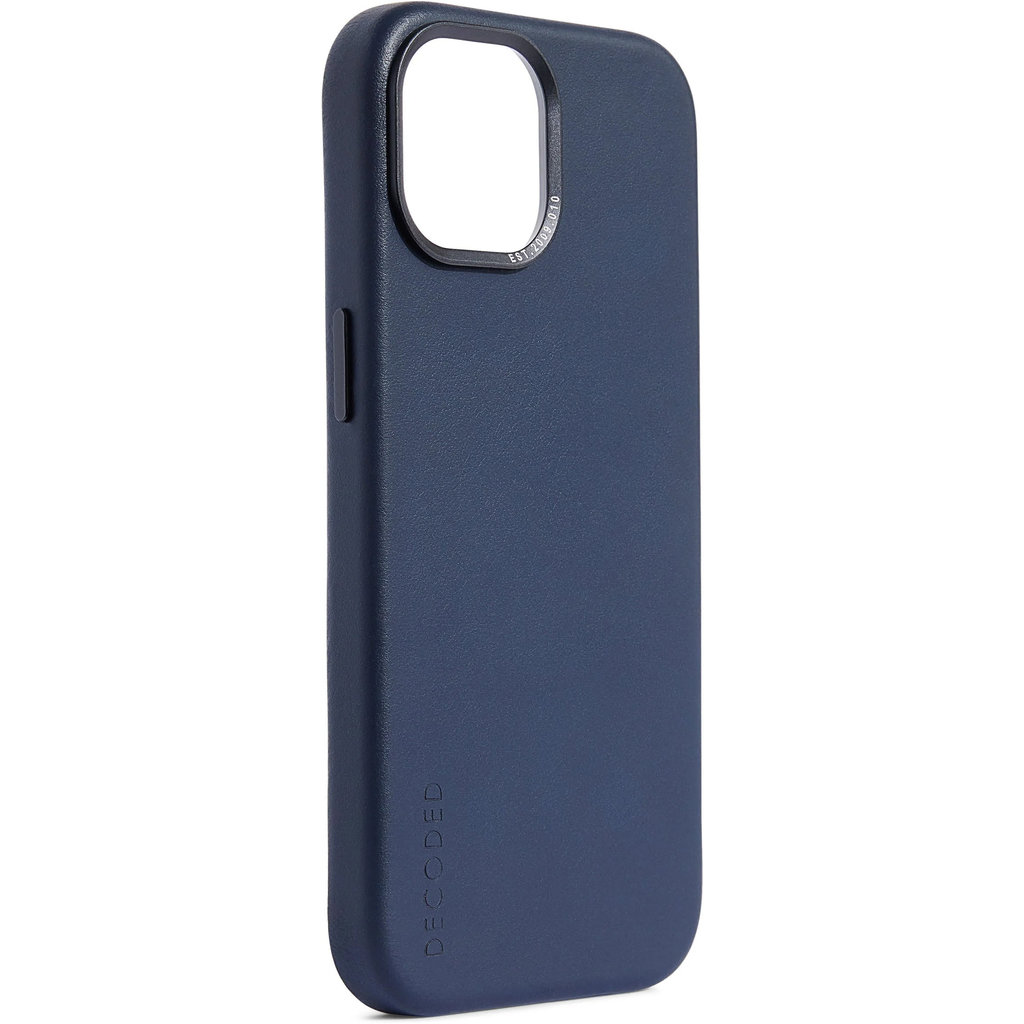Decoded Leather Backcover Apple iPhone 15 Navy - Afbeelding 2