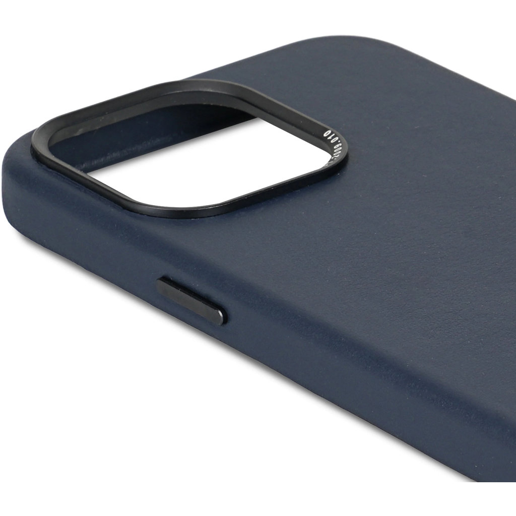 Decoded Leather Backcover Apple iPhone 15 Pro Max Navy - Afbeelding 3