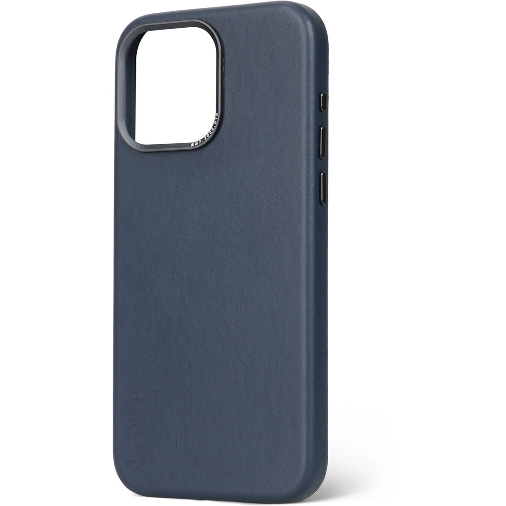 Decoded Leather Backcover Apple iPhone 15 Pro Max Navy - Afbeelding 5