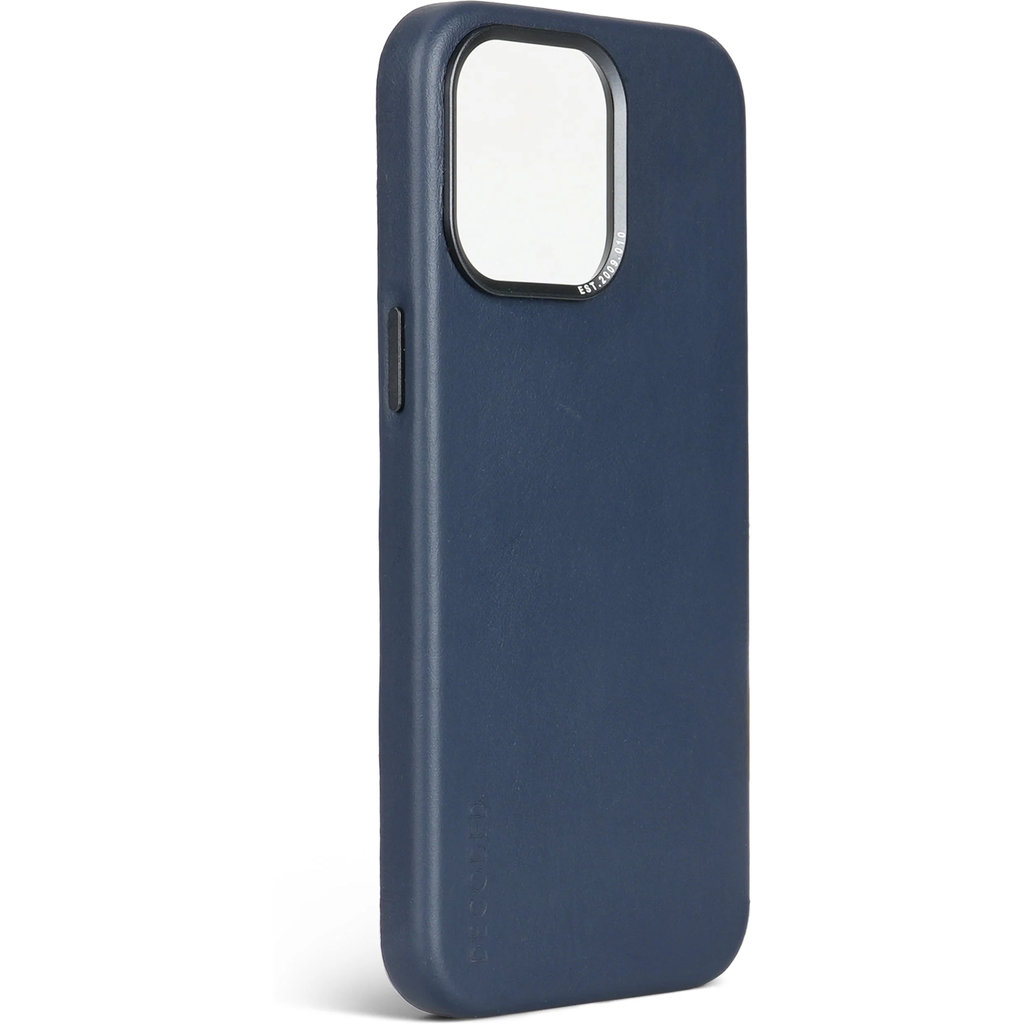 Decoded Leather Backcover Apple iPhone 15 Pro Max Navy - Afbeelding 6
