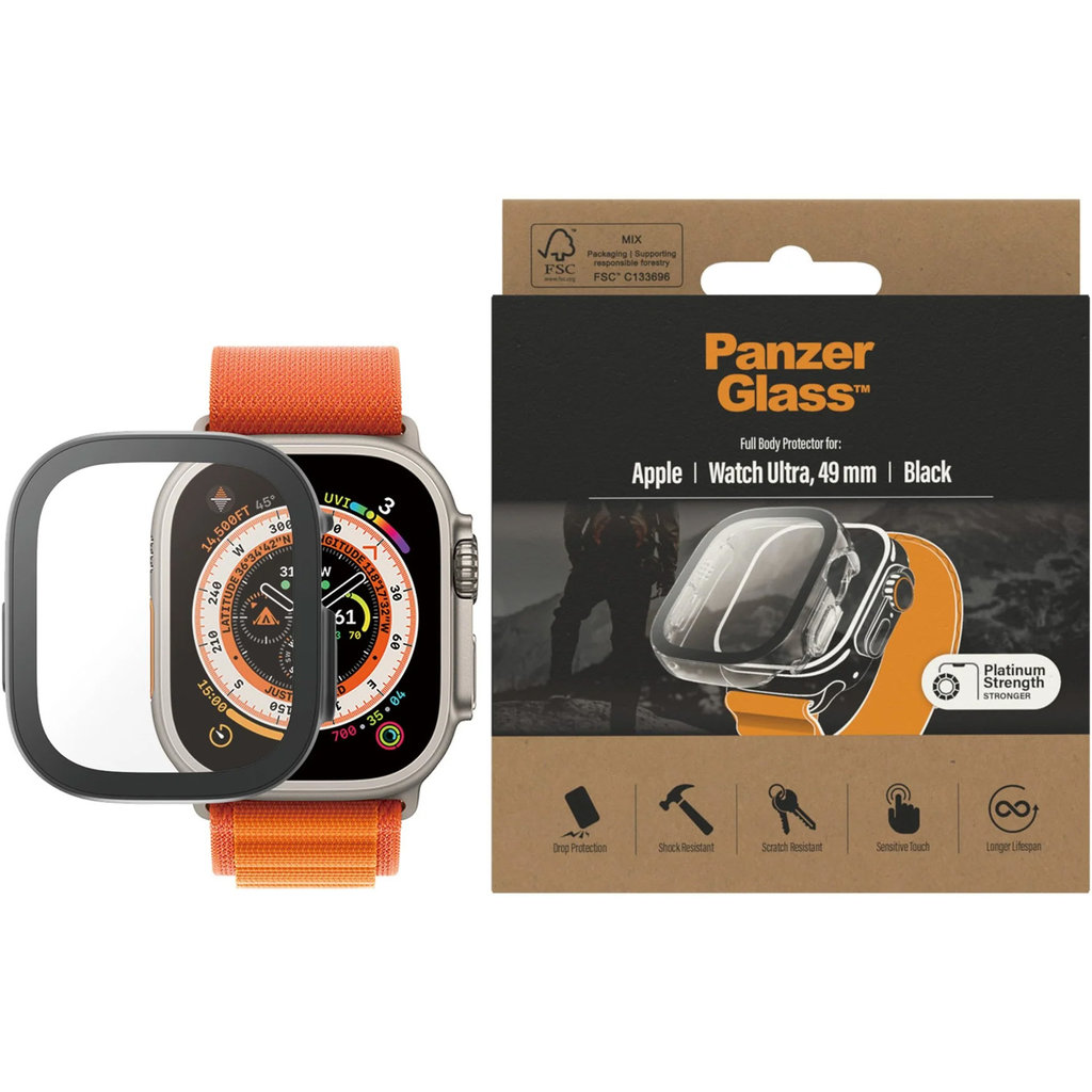 PanzerGlass Full Body Apple Watch Ultra 49 mm - Black - Afbeelding 4