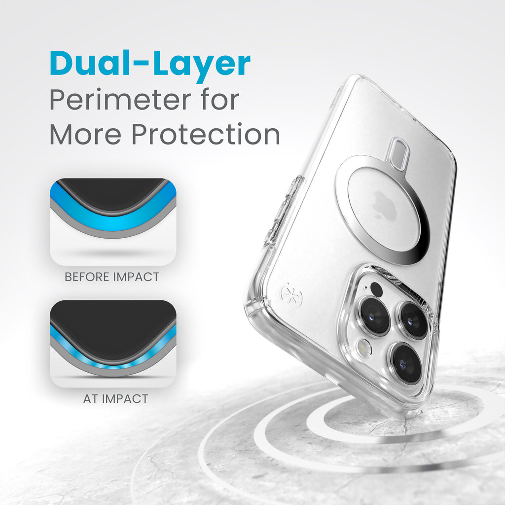 Speck Presidio Clear + ClickLock Apple iPhone 15 Pro Max Clear - with Microban - Afbeelding 7