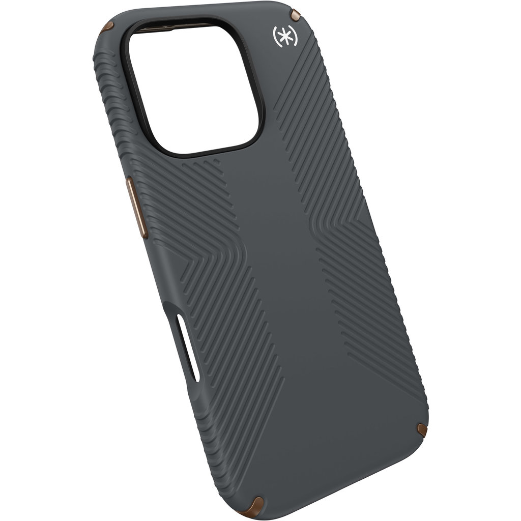 Speck Presidio2 Grip Apple iPhone 16 Pro Charcoal Grey - with Microban