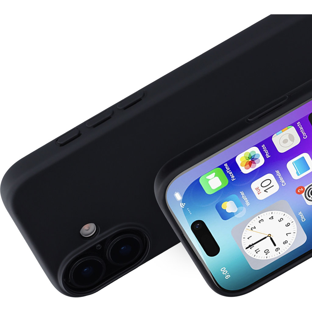 Mobiparts Silicone Cover Apple iPhone 17 Black - Afbeelding 2