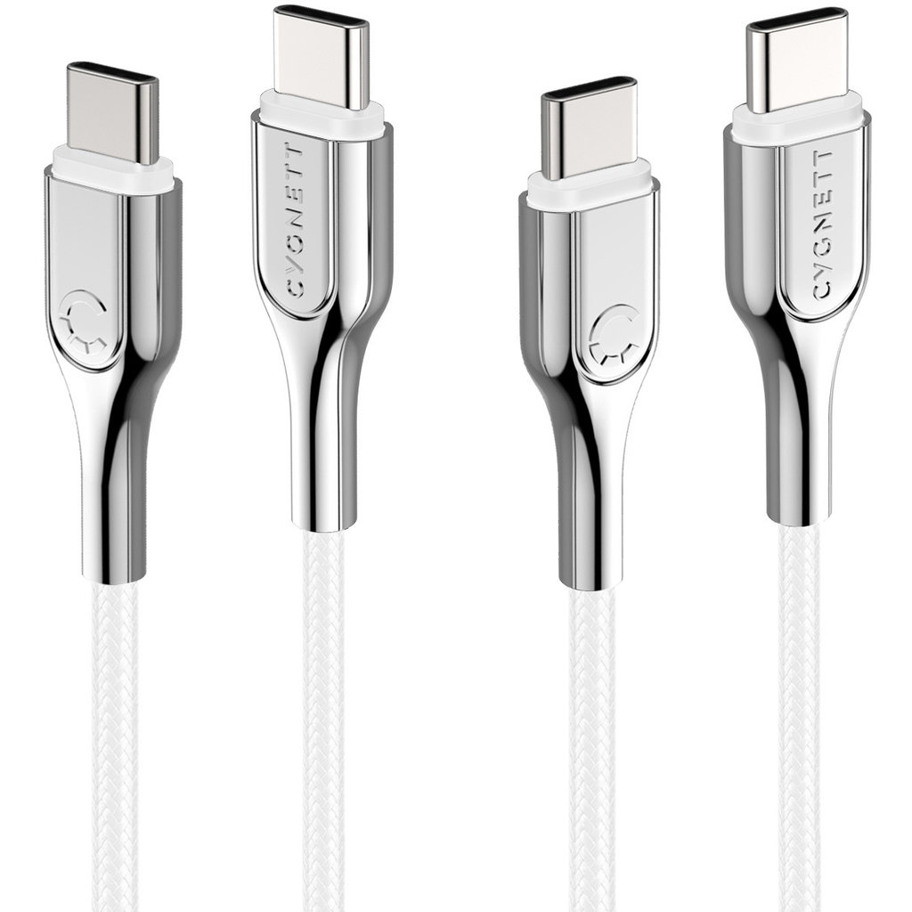 Cygnett Armoured Braided USB-C to USB-C Cable 1m White - Afbeelding 6