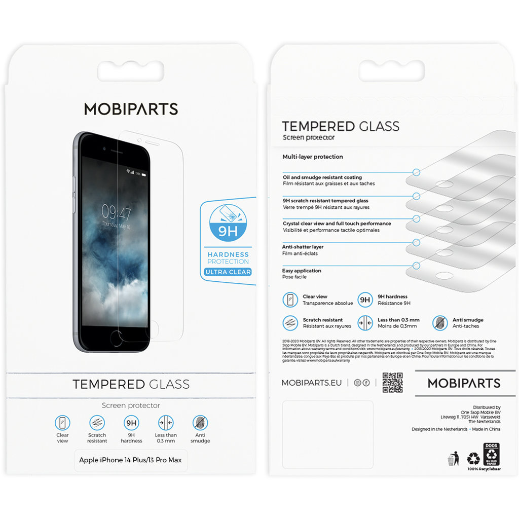 Mobiparts Regular Tempered Glass Apple iPhone 14 Plus/13 Pro Max - Afbeelding 3