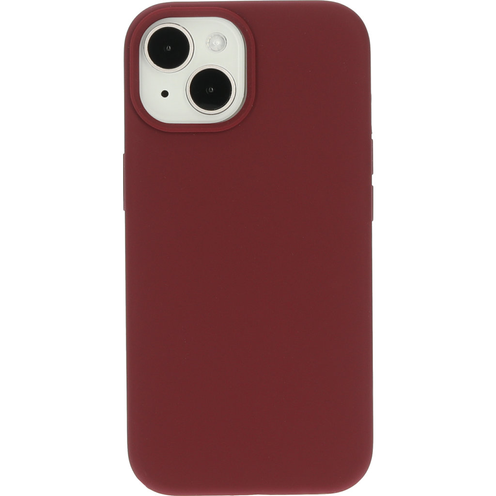 Mobiparts Silicone Cover Apple iPhone 15 Plum Red - Afbeelding 2