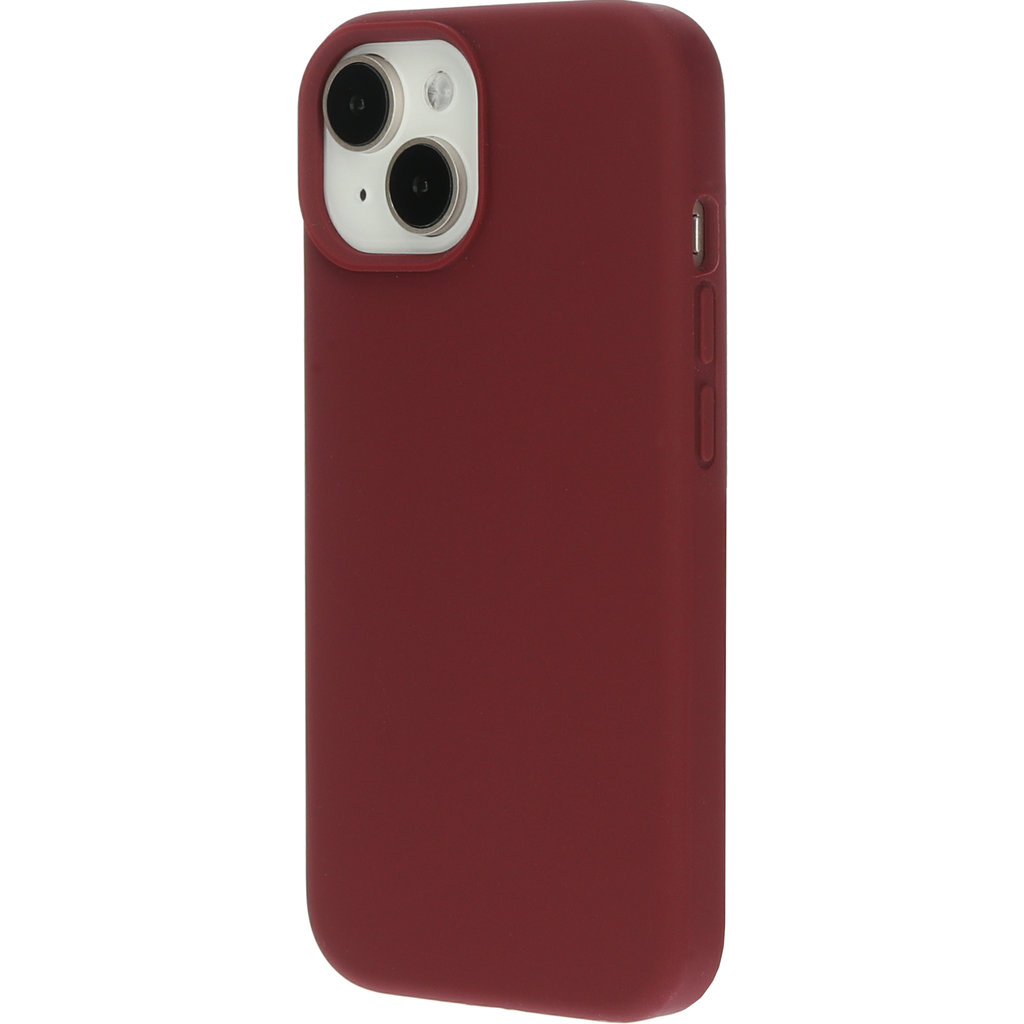 Mobiparts Silicone Cover Apple iPhone 15 Plum Red - Afbeelding 3
