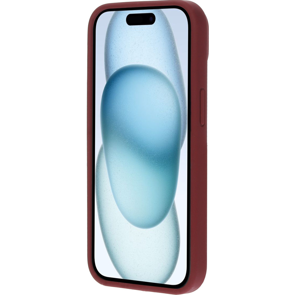 Mobiparts Silicone Cover Apple iPhone 15 Plum Red - Afbeelding 6
