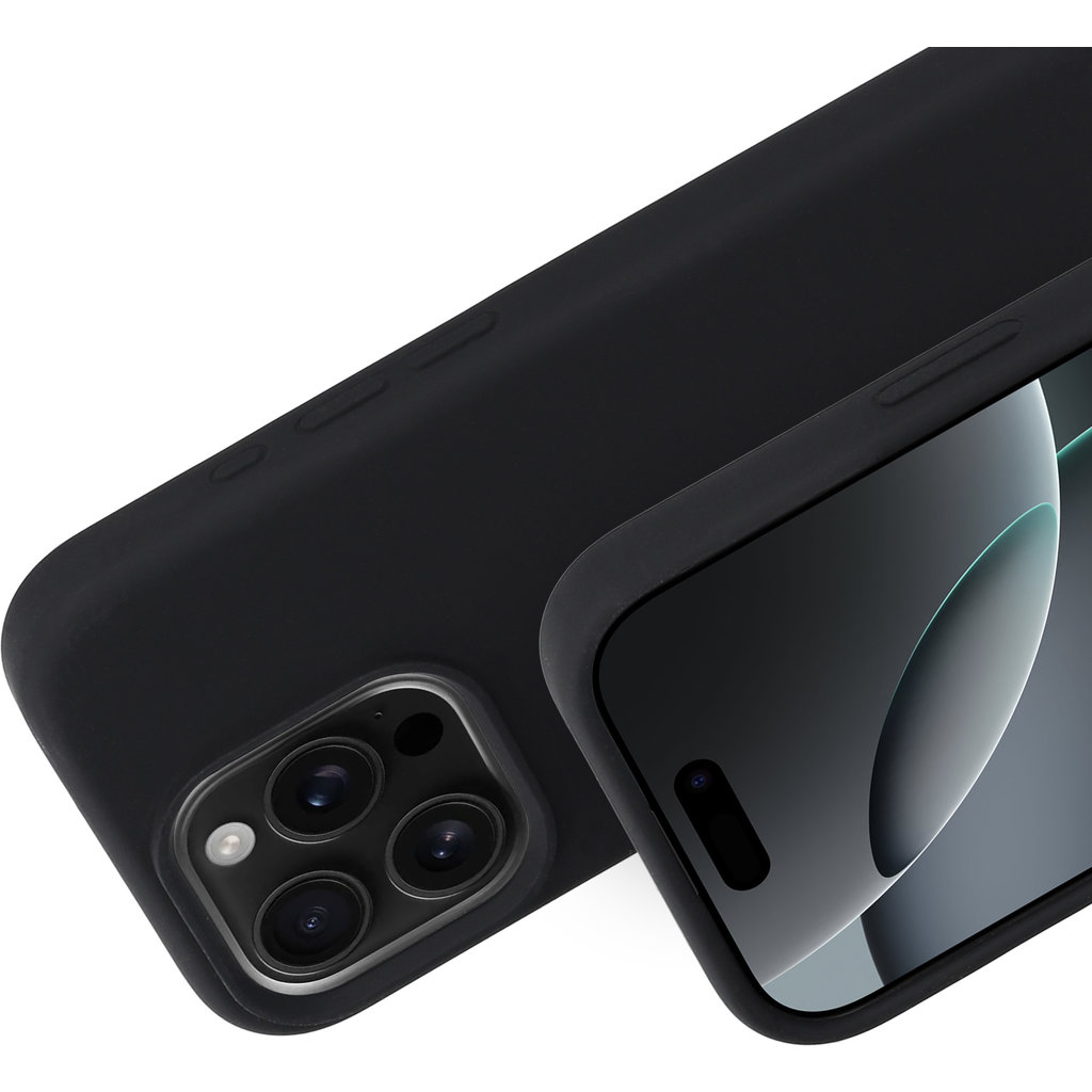 Mobiparts Silicone Cover Apple iPhone 16 Pro Black - Afbeelding 2