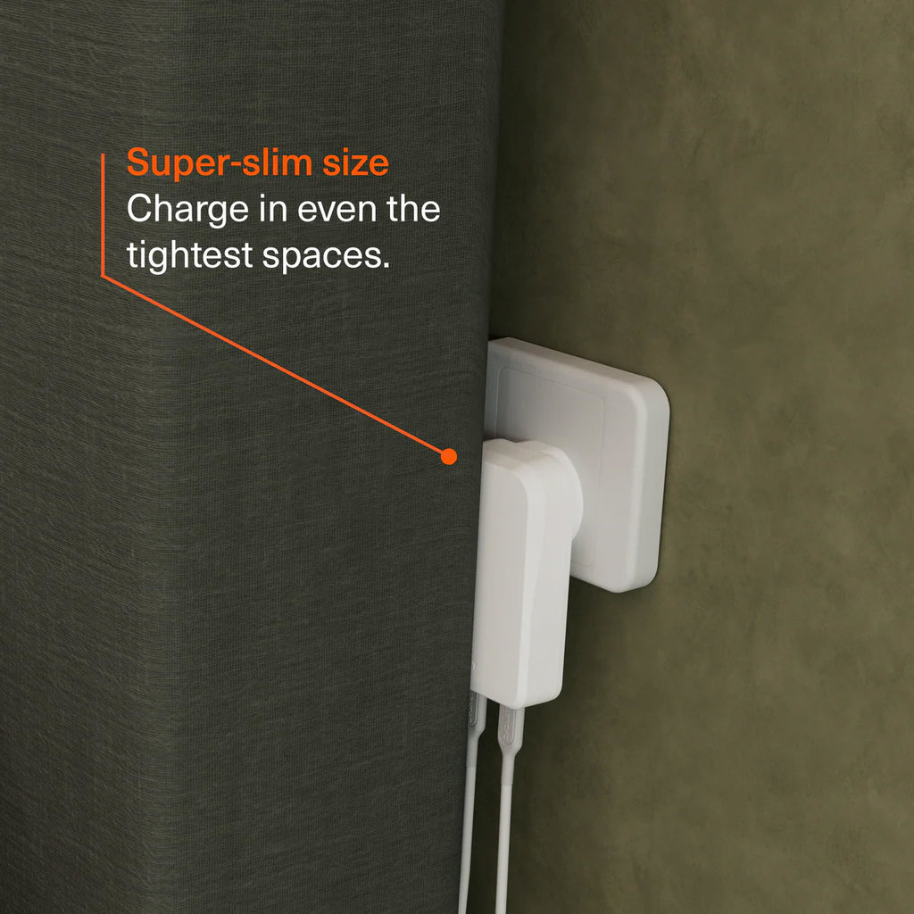 Cygnett Chargeplus Dual USB-C Slim Wall Charger 45W White - Afbeelding 2