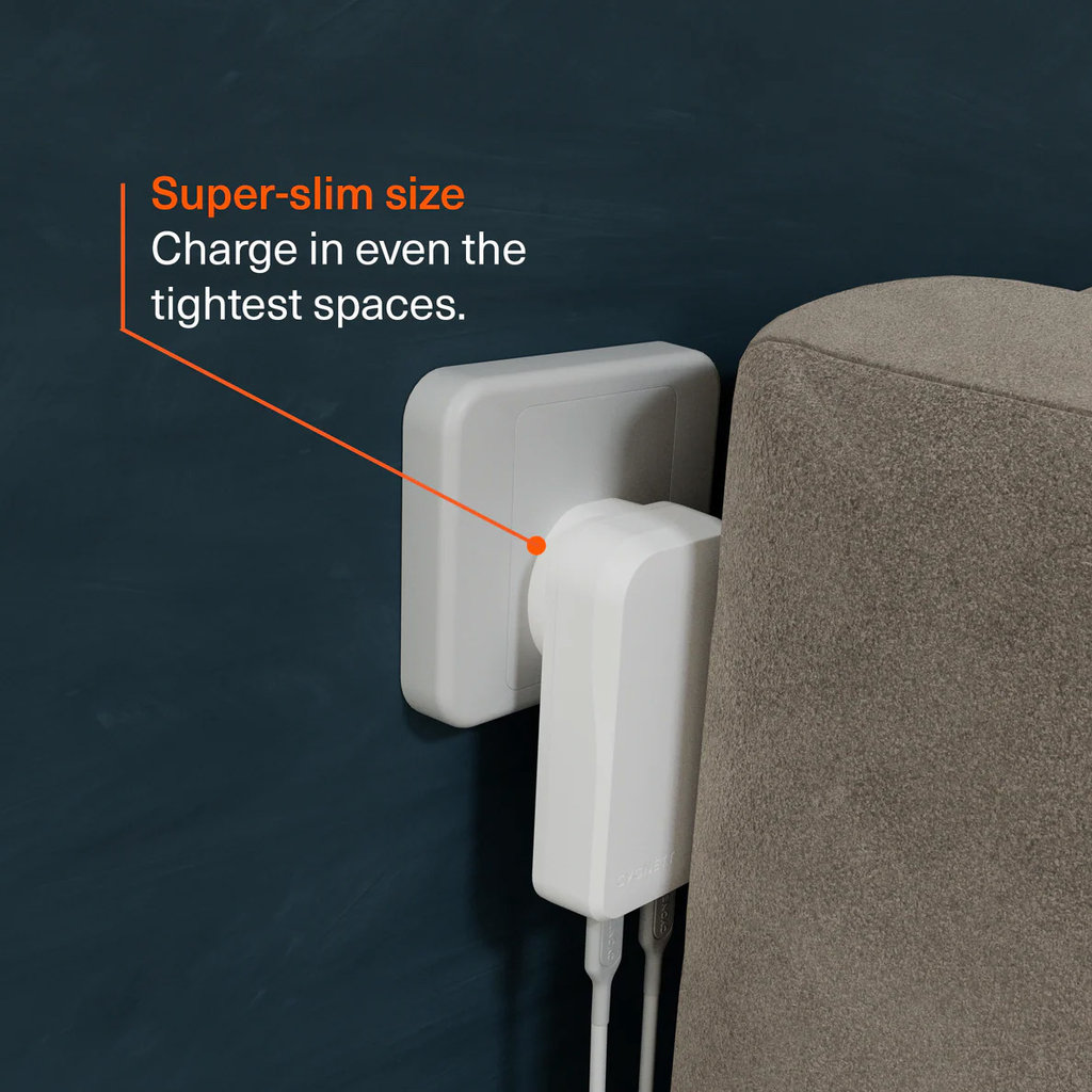 Cygnett Chargeplus Dual USB-C Slim Wall Charger 65W White - Afbeelding 2