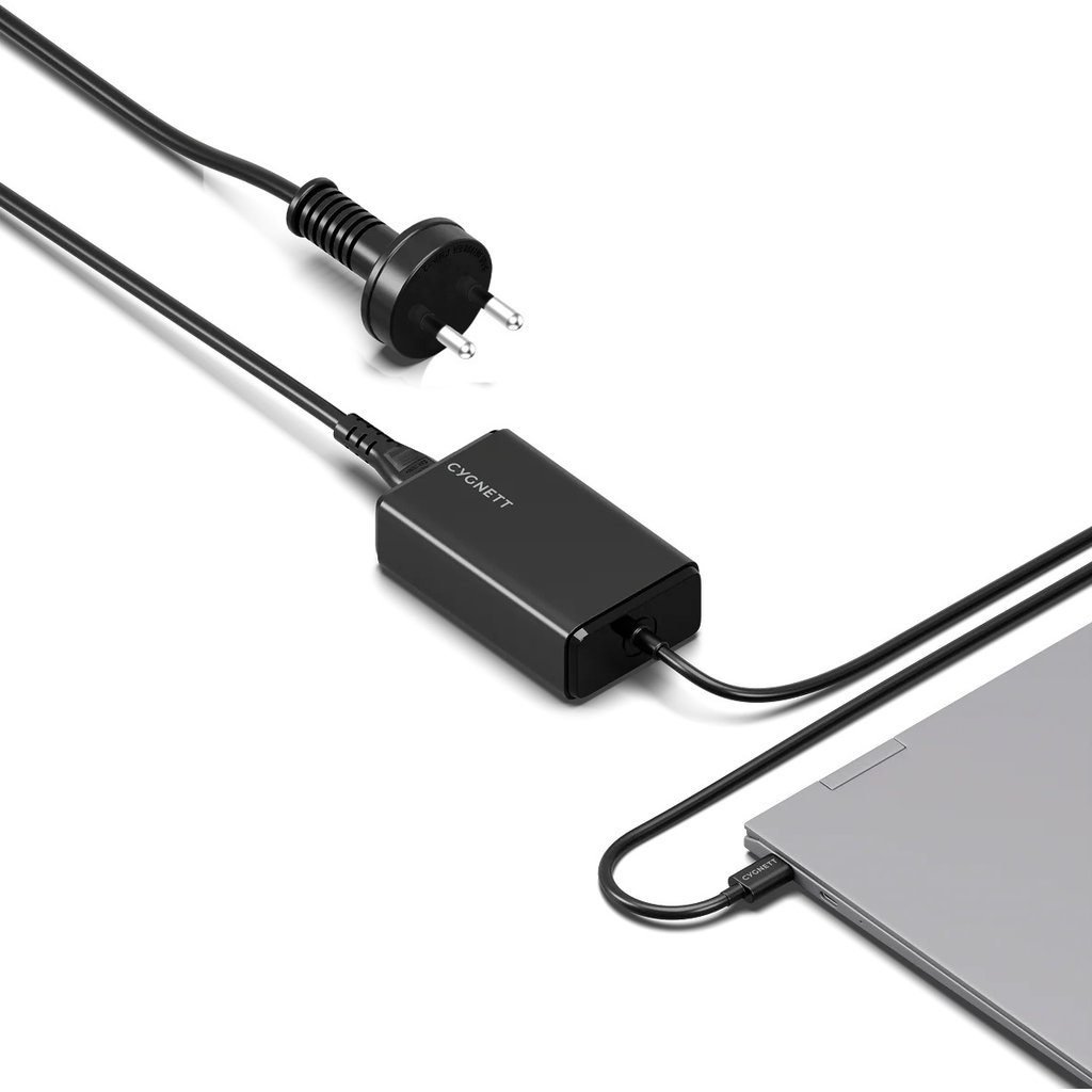 Cygnett PowerMaxx 65W GaN USB-C Laptop Charger Black