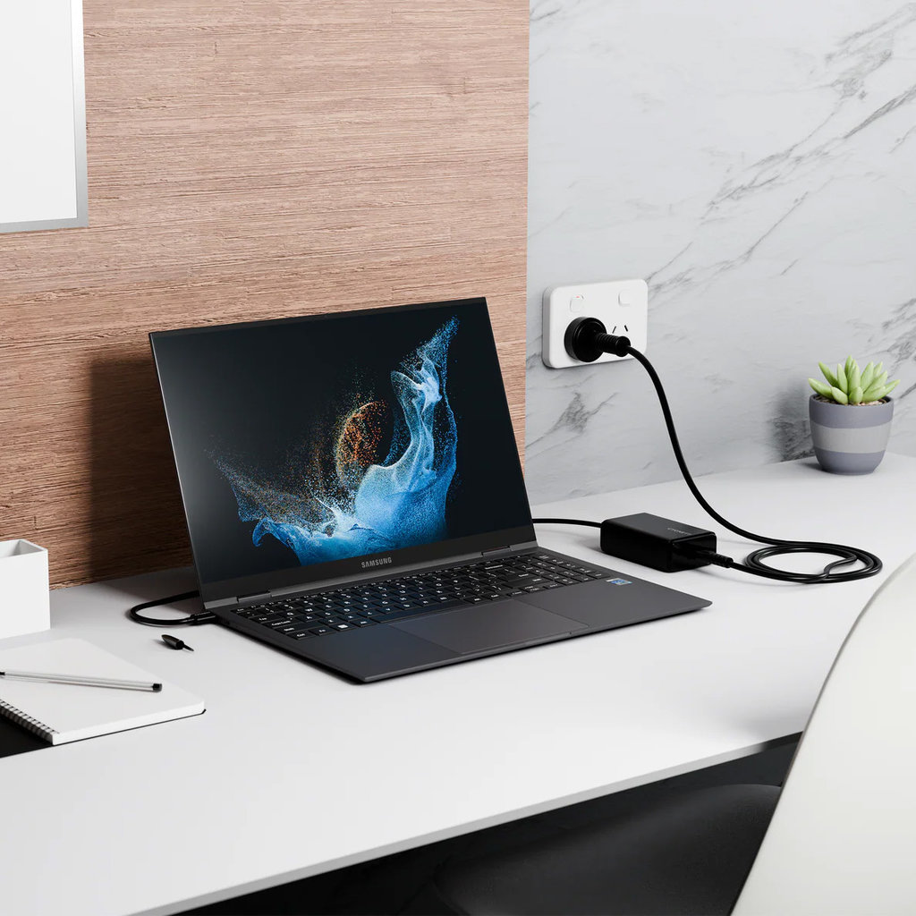 Cygnett PowerMaxx 65W GaN USB-C Laptop Charger Black - Afbeelding 3