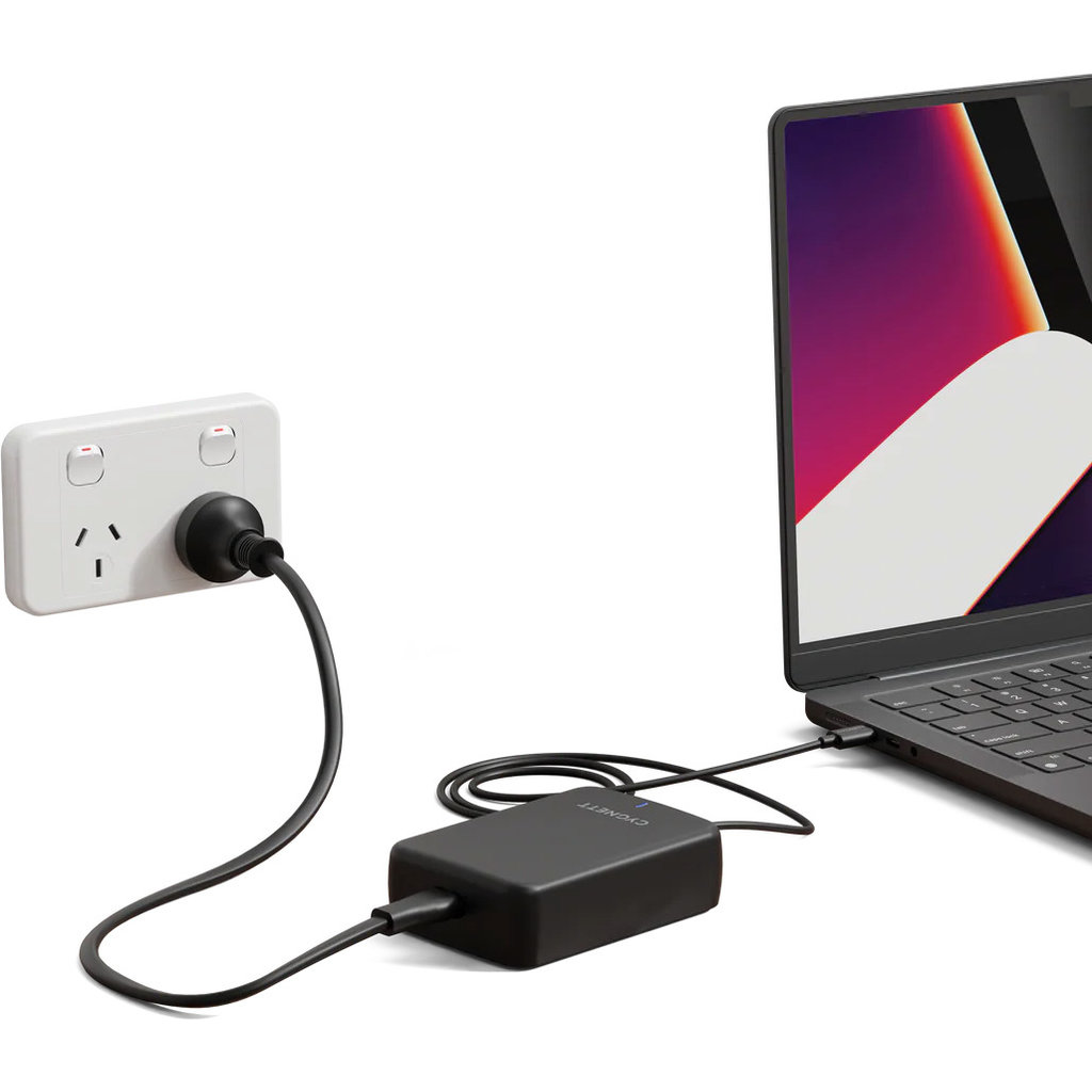 Cygnett PowerMaxx 140W GaN USB-C Laptop Charger Black - Afbeelding 3
