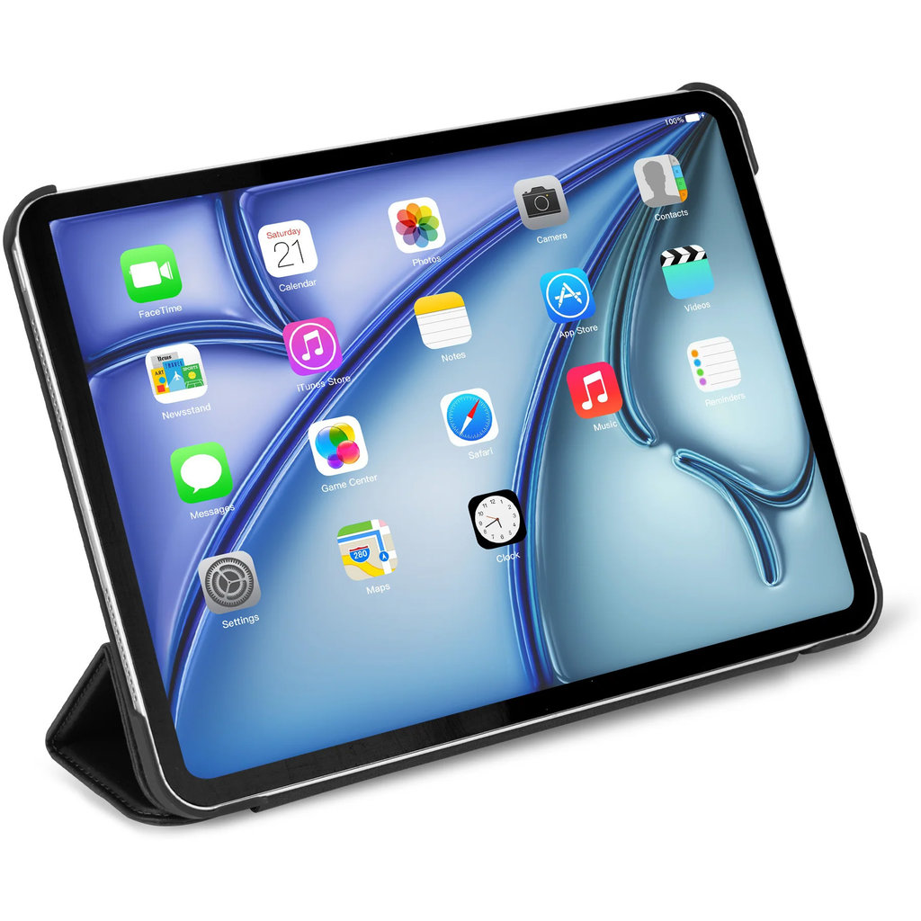 Decoded Textured Sillicon Slim Cover Apple iPad Air 13 (2024) Charcoal - Afbeelding 8