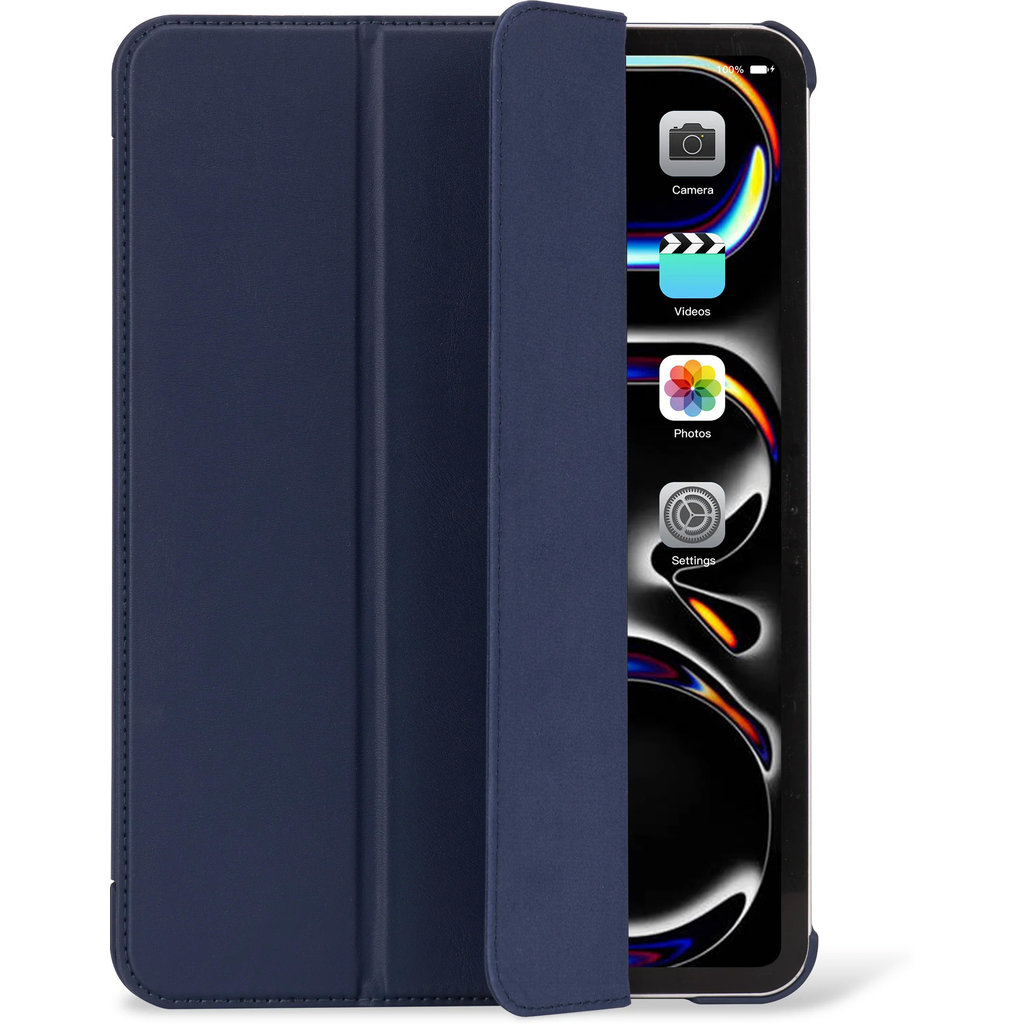 Decoded Textured Sillicon Slim Cover Apple iPad Pro 11 (2024) Navy Peony