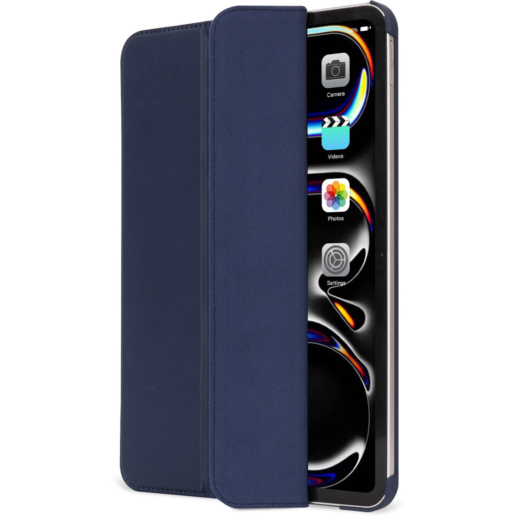 Decoded Textured Sillicon Slim Cover Apple iPad Pro 11 (2024) Navy Peony - Afbeelding 5