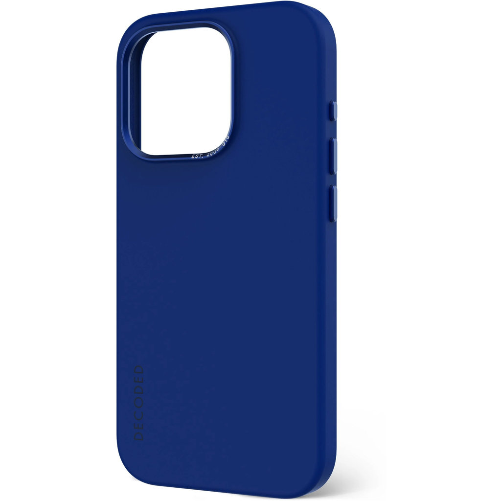 Decoded Silicone Backcover Apple iPhone 15 Pro Galactic Blue - Afbeelding 4