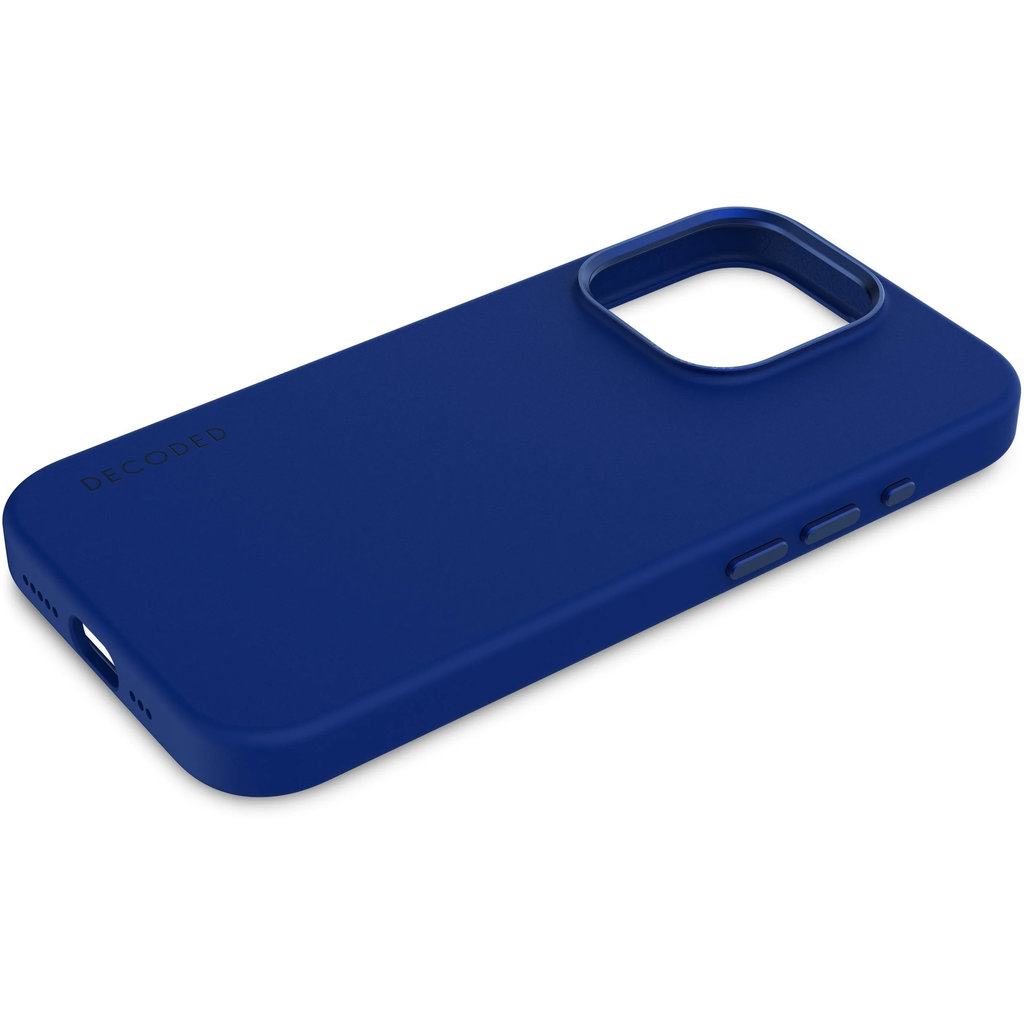 Decoded Silicone Backcover Apple iPhone 15 Pro Galactic Blue - Afbeelding 6