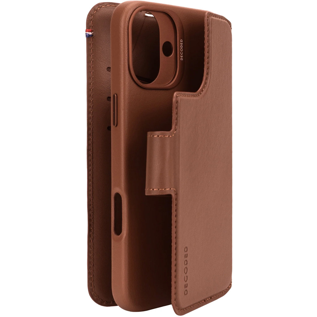Decoded Leather Detachable Wallet Apple iPhone 16 Plus Tan - Afbeelding 2