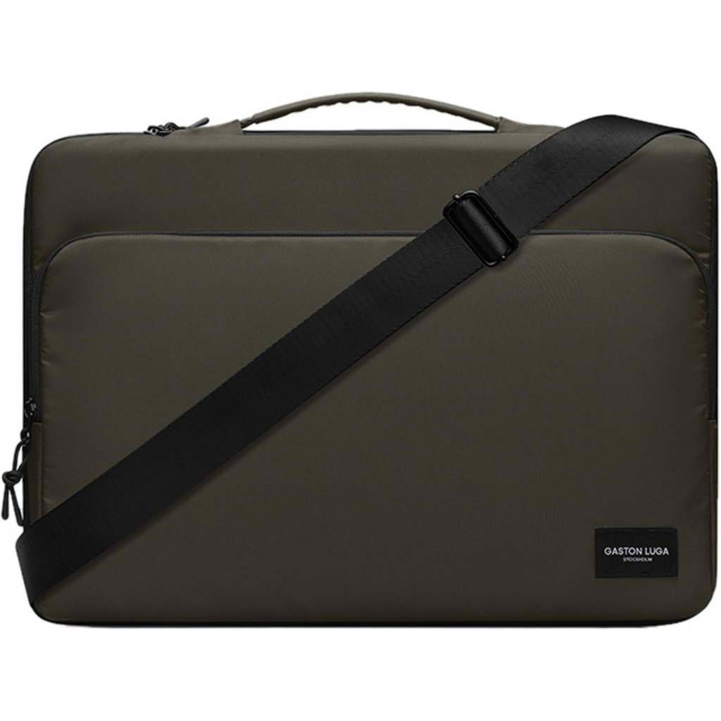 Gaston Luga Dash Cushioned Briefcase 16" - Olive