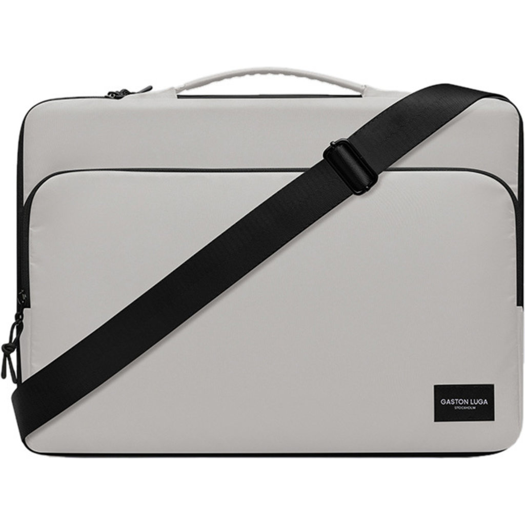 Gaston Luga Dash Cushioned Briefcase 16" - Taupe