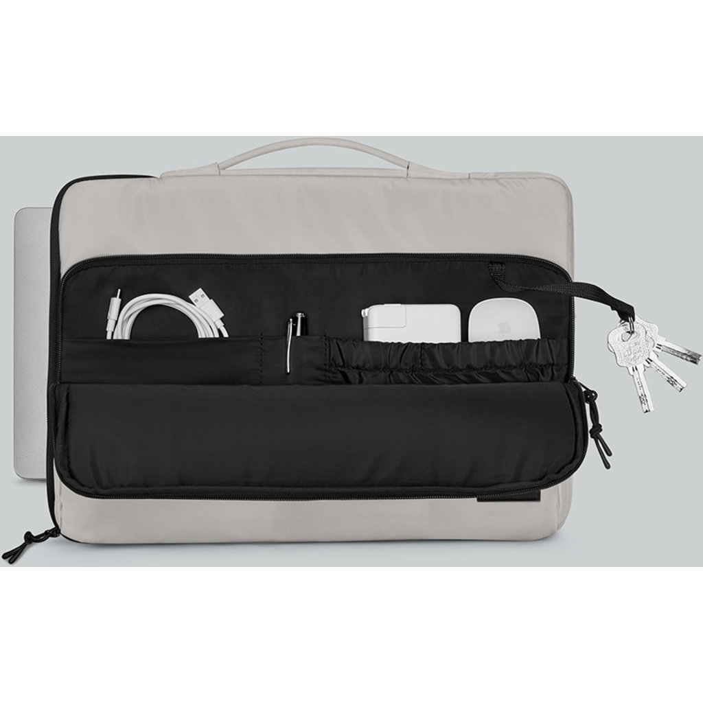 Gaston Luga Dash Cushioned Briefcase 16" - Taupe - Afbeelding 2