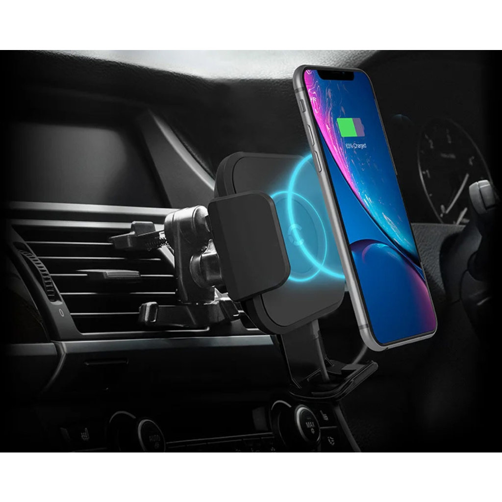 Cygnett Race 10W Wireless Vent Car Charger + QC 3.0 Car Charger - Afbeelding 5