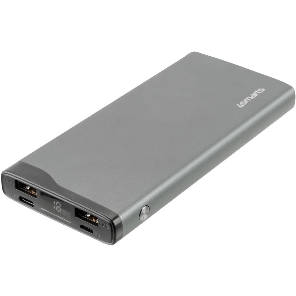 4Smarts Powerbank VoltHub Pro 10.000 mAh QC/PD 22.5W Black - Afbeelding 2