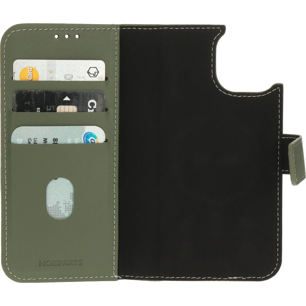 Mobiparts Leather 2 in 1 Wallet Case Apple iPhone 14 Green - Afbeelding 6