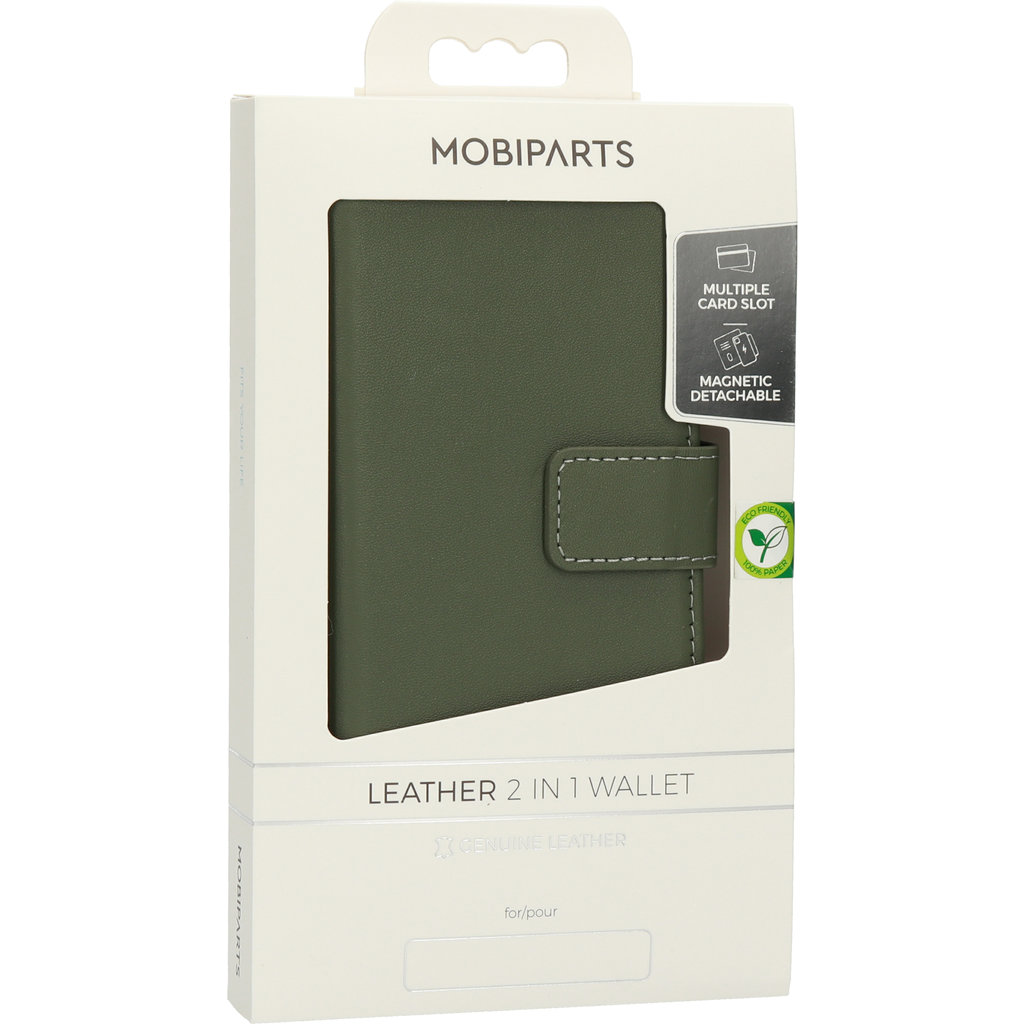Mobiparts Leather 2 in 1 Wallet Case Apple iPhone 14 Green - Afbeelding 9