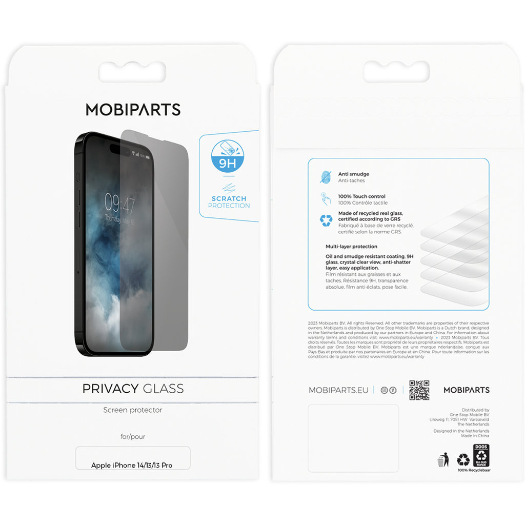 Mobiparts Privacy Glass Apple iPhone 14/13/13 Pro - Afbeelding 3
