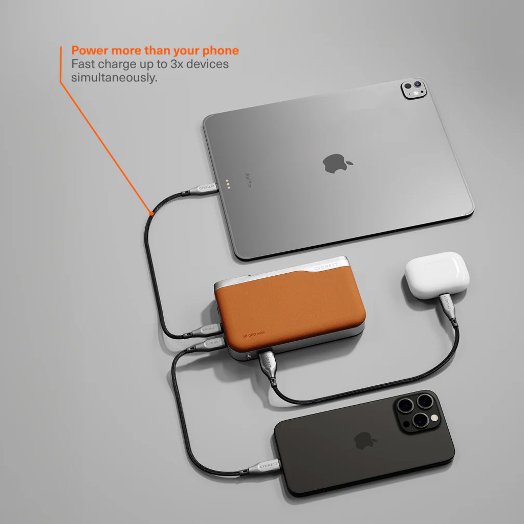 Cygnett Encore 20.000 mAh Power Bank Tan - Afbeelding 3